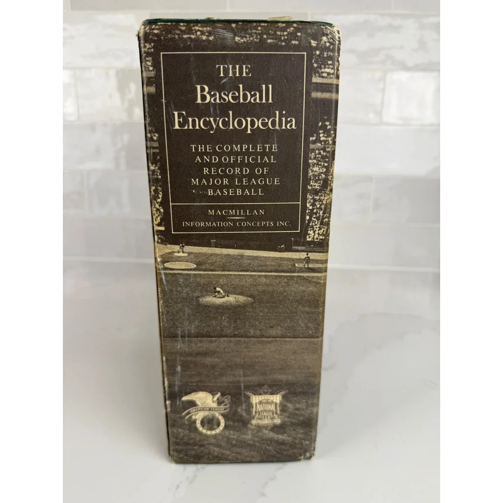 Macmillan Baseball Encyclopedia 1969 First Edition MLB Records Brown Vintage